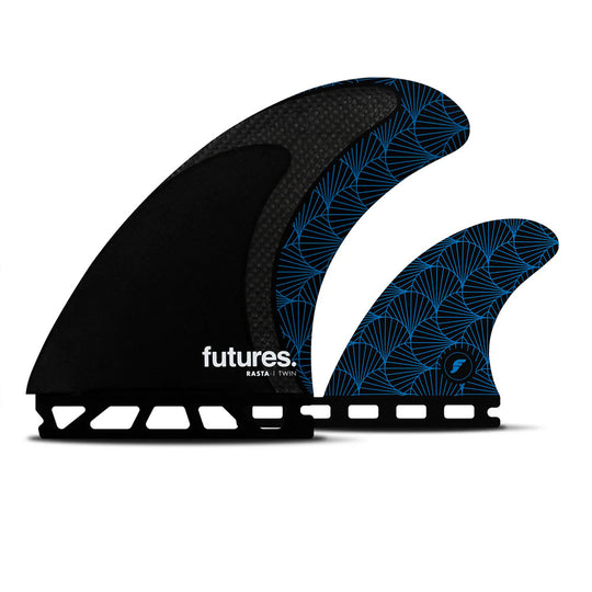 Twin Fin 2+1 Futures Rasta de Honeycomb con Carbono
