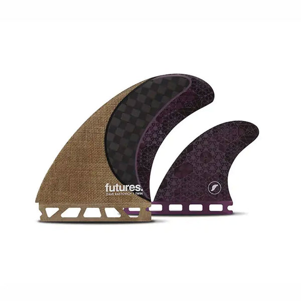 FUTURES FINS TWIN +1 HONEYCOMB/CARBON FIBER RASTA